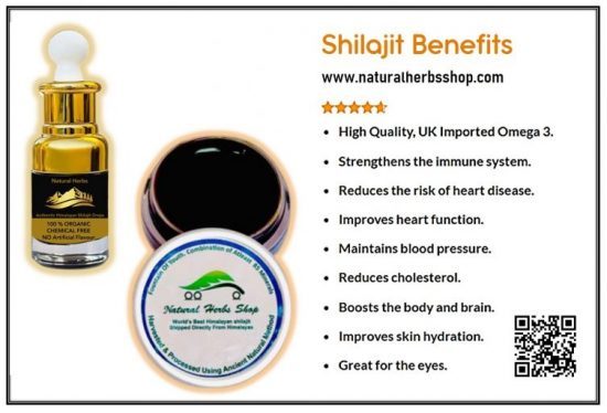 vantaggi dello shilajit naturalherbsshop.com